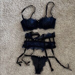 Victoria's Secret Black Lingerie Set